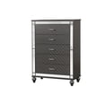 thumbnail image 3 of Glory Furniture Livorno G02702-CH Chest   Gunmetal Gray and Mirror, 3 of 10