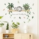 thumbnail image 3 of Un conjunto de pegatinas de pared de gato, pegatinas de pared de plantas en maceta, decoración de pared para sala de estar, dormitorio, oficina JAMW Sencillez, 3 of 4