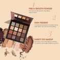 thumbnail image 4 of Paleta de sombras de ojos de 16 colores, paleta de maquillaje de sombras de ojos pigmentadas profesionales, sombra de ojos mate brillante resistente al agua de larga duración, 4 of 5