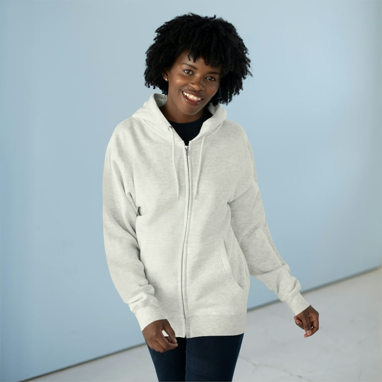 Smiley zip online hoodie