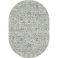 thumbnail image 4 of Ancient Garden Machine-Made Traditional Area Rug - Silver - 5' 3" x 7' 7" Oval, 4 of 7