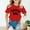 Red, variant on Kids Clothes For Girls Letter Short Sleeve Shirt For Girls Crewneck Cute Summer Tops For Teen Girls Outfits For Girls 8-9 Years Cute Girl Clothing