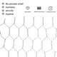 thumbnail image 5 of Malla de alambre galvanizado para gallinero, acero, 48" x 50', 5 of 5