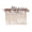 Clear / Rose gold plated, variant on Faship Gorgeous Dark Blue CZ Crystal Floral Hair Comb