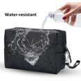 thumbnail image 3 of Bolsa de maquillaje pequeña para monedero Bolsa de cosméticos impermeable Bolsa de viaje con cremallera de gran capacidad con correa desmontable Organizador de cosméticos para mujeres niñas Adepaton WMZY-266-1, 3 of 6