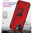 thumbnail image 2 of for iPhone 13 Case, iPhone 13 Phone Case, [Military Grade 16ft. Drop Tested] Ring Shockproof Protective Phone Case for iPhone 13,Red, 2 of 14