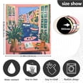 thumbnail image 5 of Yayeee Magnetic Dishwasher Cover for The Front Decoration Home Kitchen Machine Sticker Protector, Green Window, 5 of 6