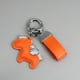 thumbnail image 3 of Pulsera llavero de cuero con colgante de pony de dibujos animados para pareja, bolso, llavero de coche, 3 of 5