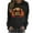 Black, variant on Wancir Womens Thanksgiving Shirt Leopard Pumpkin Printed Cute Graphic Tee Thankful Grateful Blessed T-Shirts Fall Top