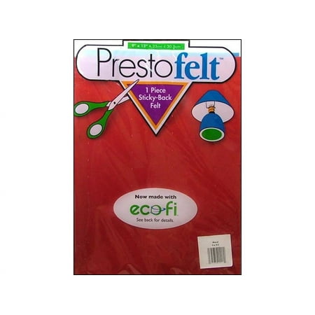 UPC: 0028981092012 | Kunin Felt Presto Peel & Stick Felt – Red 9 x 12