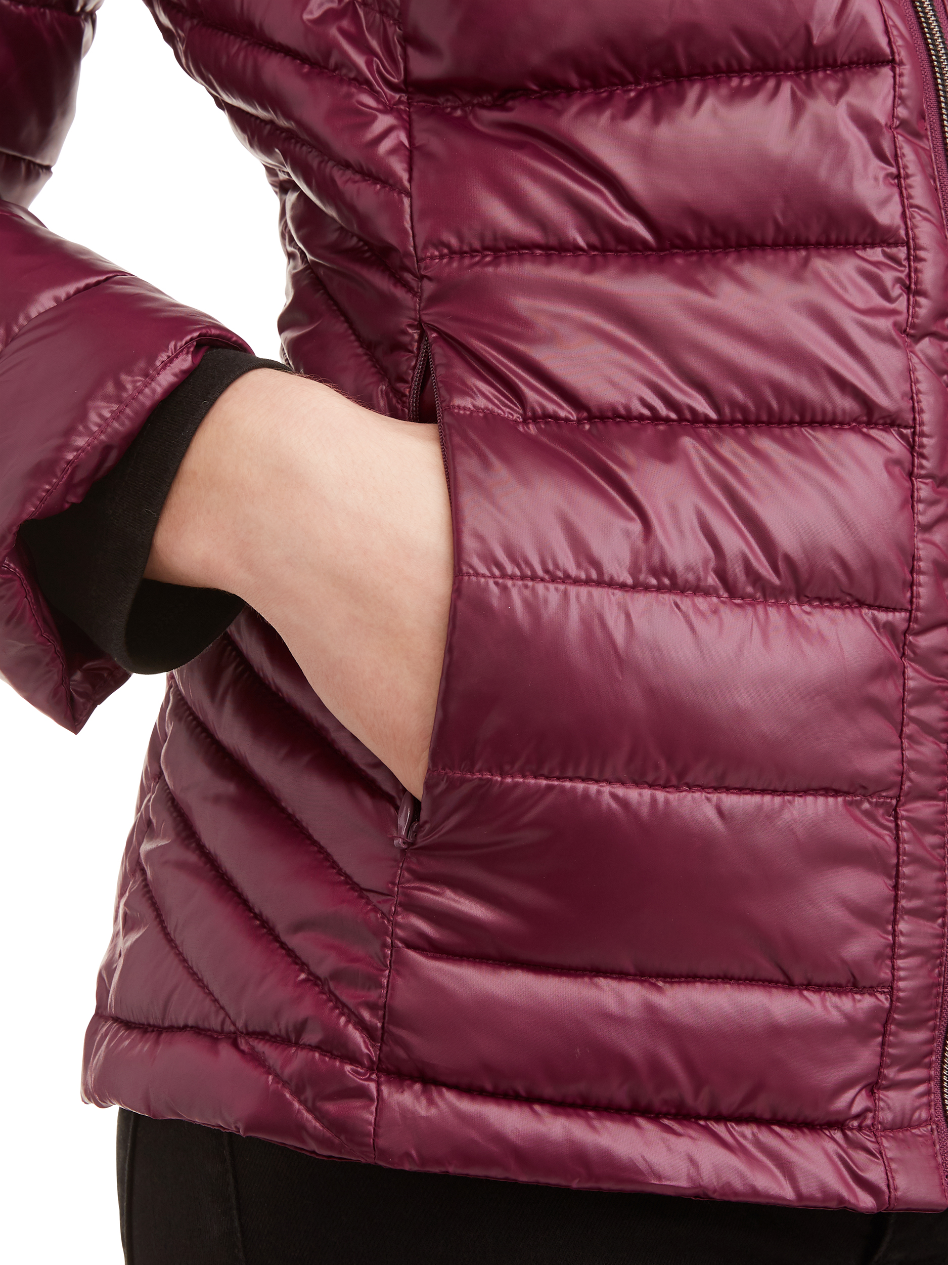 Women's Down Blend Quilted Jacket with Convertible Collar - image 5 of 5