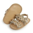 thumbnail image 5 of Baby Girl Sandals Sizes 0-6 Months Summer First Walk Summer Comfortable Breathable Daily Trendy Durable Gold Slippers, 5 of 7