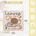 thumbnail image 2 of Dreamtimes 3 PCS Cute Snail Leaves Baby Muslin Washcloths, Autumn is Calling Face Towel Burp Cloths Ultra Soft Absorbent Cotton Bath Wipes Towels for Newborn Boys Girls, 2 of 7