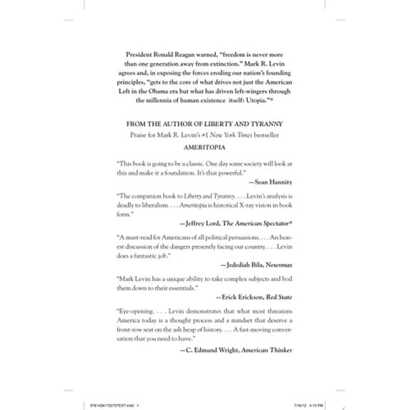 Pre-Owned Ameritopia: The Unmaking of America (Paperback) 1439173273 9781439173275