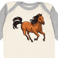 thumbnail image 4 of Inktastic Wild mustang horse galloping Boys or Girls Long Sleeve Baby Bodysuit, 4 of 5