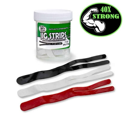 UPC: 0851927007197 | Fat Cow FATSPLT7-BK Jig StripsSplit Tail 7 1/2  X 5/8  Scented