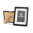 thumbnail image 5 of Black Wooden Picture Frames 8.5x11 Set of 2-100% Eco Natural Solid Wood Thick Borders, Wall Mount and Tabletop Display, 5 of 5