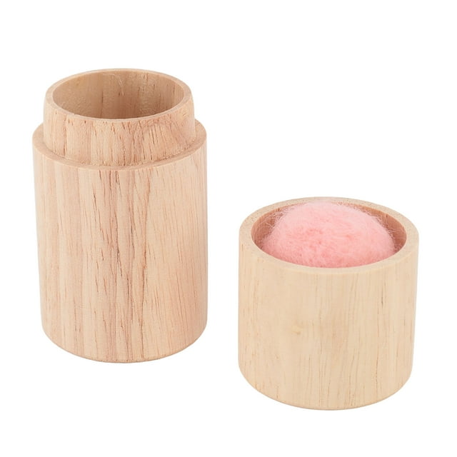Estuche Porta Agujas De Coser De Madera Con Tubo De Aguja Compacto De Gran Capacidad Caja De Almacenamiento De Agujas De Madera Portátil
