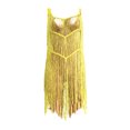thumbnail image 3 of VISgogo Vestido con flecos para mujer, vestidos sin mangas con cuello en U de color sólido, ropa de playa hueca, S/ M/ L/ XL VISgogo moda, 3 of 7