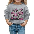 thumbnail image 1 of Chandail en Molleton à Manches Longues Col Rond Imprimé Décontracté pour Filles Enfants Doux Confortable Sans Capuche pour Usage Quotidien Activités Extérieures, 1 of 4