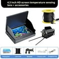 thumbnail image 1 of HD Underwater Fish Finder Camera With Temperature Sensor, Night Vision Probe, 4.3‑Inch Display, 0.6–73m Depth Range, Rechargeable Fishing Tool For Ice Lake Or Sea, Winter Gift For Anglers, 1 of 1