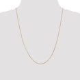 thumbnail image 4 of 14K Yellow Gold Curb Chain Styles Necklace 24 inch .9 mm with Spring Ring Clasp Pendant 0.9, 4 of 4