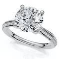 thumbnail image 4 of Pompeii Certified 2 1/4 - 6 1/4Ct Diamond Engagement Ring 14k Gold Lab Grown (G/H,VS2-SI1), 4 of 5