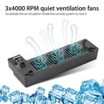 thumbnail image 3 of USB Cooling Fan for Xbox One X Console, Cooling System with 3 Fans and USB Port Designed for XBOX ONE X Host, 3 of 5