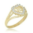 thumbnail image 6 of AVORA 10K Yellow Gold Simulated Diamond CZ Quinceanera "15" Anos Heart Fashion Ring  - Size 8, 6 of 6