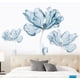 thumbnail image 5 of Calcomanías de pared con flores azules, calcomanías de pared, calcomanías despegables y adhesivas, 5 of 5
