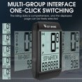 thumbnail image 4 of Wireless Cycling Computer with 5-Language Support, IPX6 Waterproof, Real-Time Speed Tracking, Temperature Measurement, Total Mileage Display, Easy Installation - ABS+Metal Construction, 31x41mm, 4 of 5