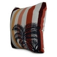 thumbnail image 2 of Simply Daisy, 16 x 16Inch, Thin Stripe Palm, Stripe Print Pillow, Green, 2 of 2