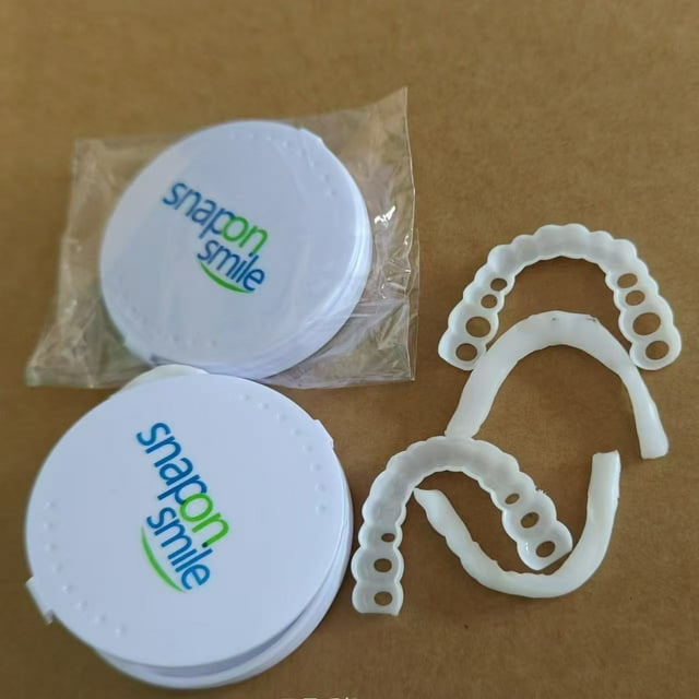 MYRIAD Premium Dental Prosthesis Comfort Design Snap-On Dentures for Secure Fit Natural Look-Multi-Purpose Teeth Whitening Accessories