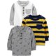 thumbnail image 1 of Shirts Simple Joys by Carter's Boys Boys, paquete de 3 unidades, manga larga, 3T, 1 of 4