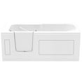 Meditub 30 x 60 in. Soaking Stepin Bathtub, Left Drain White