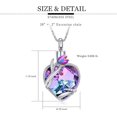 thumbnail image 5 of Tulip Flower Cremation Jewelry Crystal Heart Urn Necklace for Women Mom Memorial Ashes Keepsake Necklace of Loved One, 5 of 7