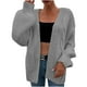 thumbnail image 2 of Puntoco moda mujer camiseta de manga larga otoño suéter cárdigan blusa sólida Tops liquidación Puntoco Puntoco-5926, 2 of 5