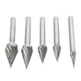 thumbnail image 3 of Carbide Rotary File,5 Pcs Carbide Burr Double Cut Rotary File Double Cut Carbide Rotary Burr Rugged and Tough, 3 of 14