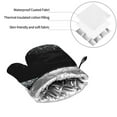 thumbnail image 6 of Cauagu Silver Glitter1 Print Oven Mitts and Pot Holders 4 pcs Set,Extra Thicken Long Kitchen Oven Glove Potholders BBQ Gloves-Oven Mitts and Pot Holders(11 Inch), 6 of 6