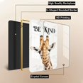thumbnail image 4 of Funny Giraffe Framed Wooden Wall Art, Safari Animal Nursery Wall Decor, Crystal Porcelain Painting, Inspirational Quotes, Jungle Picture, Giraffe Gifts Black Framed Art 12x8 inches, 4 of 8