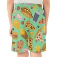 thumbnail image 3 of Pizza Fast Food Pattern Athletic Shorts Breathable with Comfort Fit Drawstring Casual Sweatshorts X-Small, 3 of 9