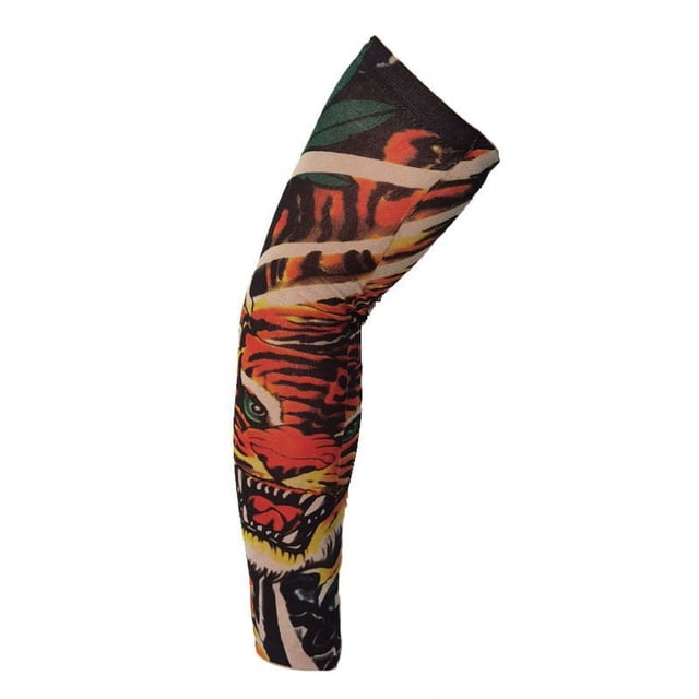 Mangas de tatuajes de flores para brazos Tatuajes deportivos para ciclismo Protección solar Mangas de tatuajes con protección UV