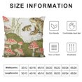 thumbnail image 5 of Creowell Frogs Mushroom Pillow Covers  Throw Pillow Covers Frogs Decorative Pillow Case Modern Home Decor for Sofa Couch Bed, 5 of 5