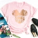 thumbnail image 1 of Gold Micky head women's casual top Mickey Mouse print women's fashion top Disney cartoon women's T-shirt Women's short sleeveXXL Gao Jinjia LED, 1 of 2