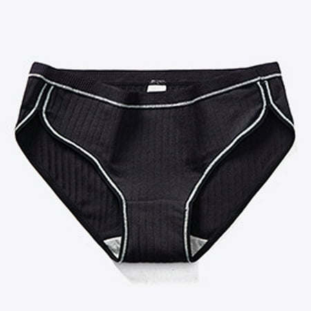 

Yuwull Women s Cotton Bikini Brief Underwear Women s No Pinching No Problems Dig-Free Comfort Waist with Smooth and Seamless Brief Underwear