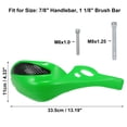 thumbnail image 4 of 1 Par de Paramanos para Motocicleta Unique Bargains Verde 7/8' Manillar 1 1/8', 4 of 7