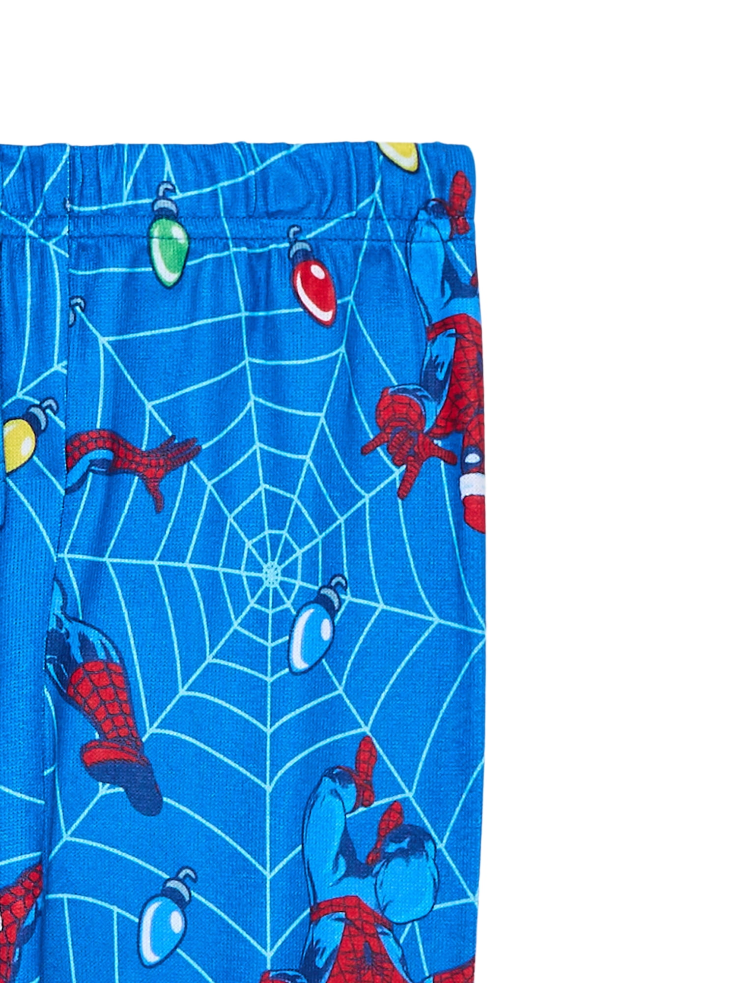 Spider-Man Boys Christmas Long Sleeve Top and Pants Sleep Set, 2-Piece, Sizes 4-10