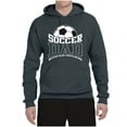 thumbnail image 2 of Wild Bobby, Soccer Dad Better Than a Regular Dad Father's Day Unisex Hoodie Sweatshirt, Charcoal, 3X-Large, 2 of 6