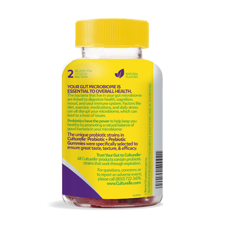 Culturelle Daily Probiotic Gummies for Women & Men, Berry Flavor, 52 Count