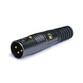 thumbnail image 1 of Connecteur Micro Mâle XLR 3 Broches Plaquées Or, 1 of 3